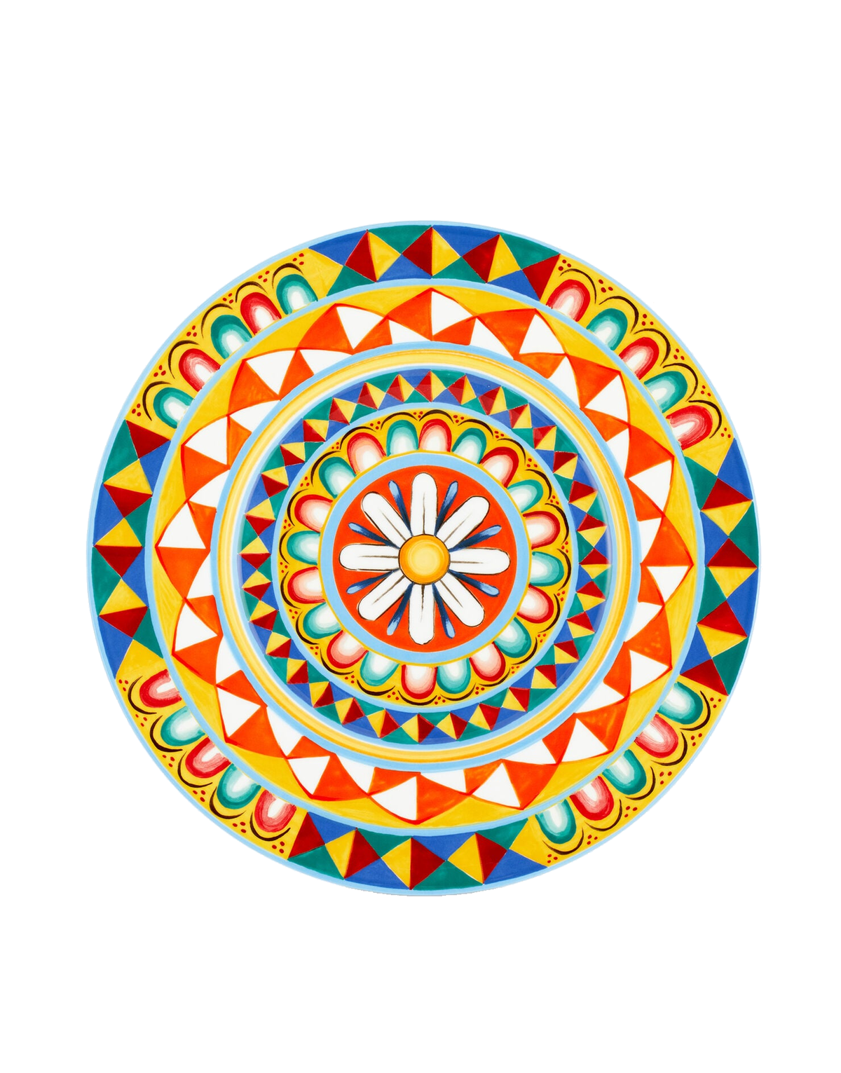 Dolce&Gabbana Casa Carretto Siciliano Fine Porcelain Charger Plate - 33 cm