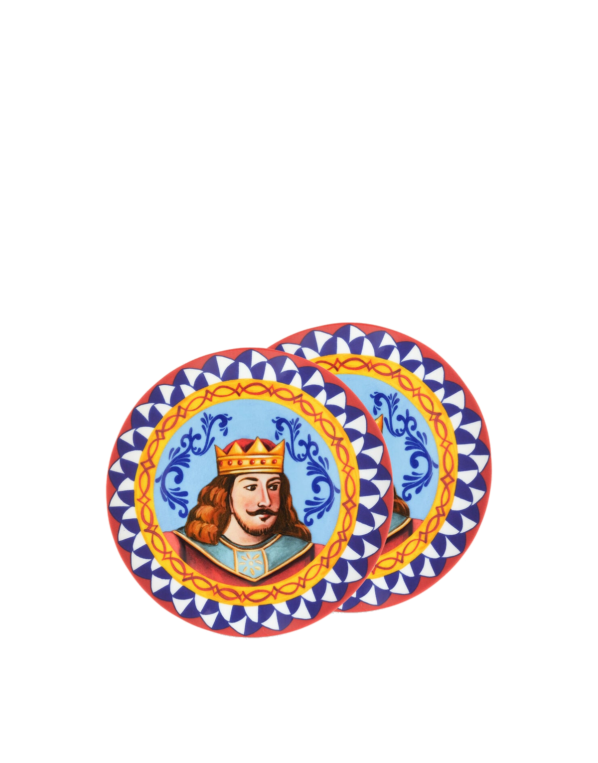Dolce&Gabbana Casa Carretto Siciliano Set of 2 Porcelain Bread Plates - 17 cm