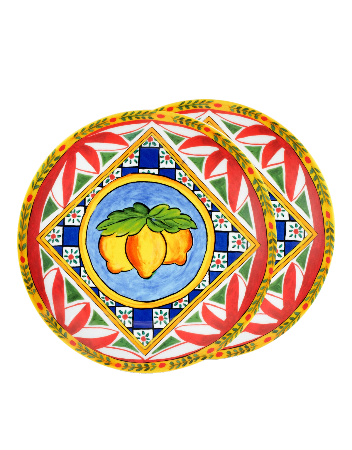 Dolce&Gabbana Casa Carretto Siciliano Set of 2 Porcelain Dinner Plates - 26 cm