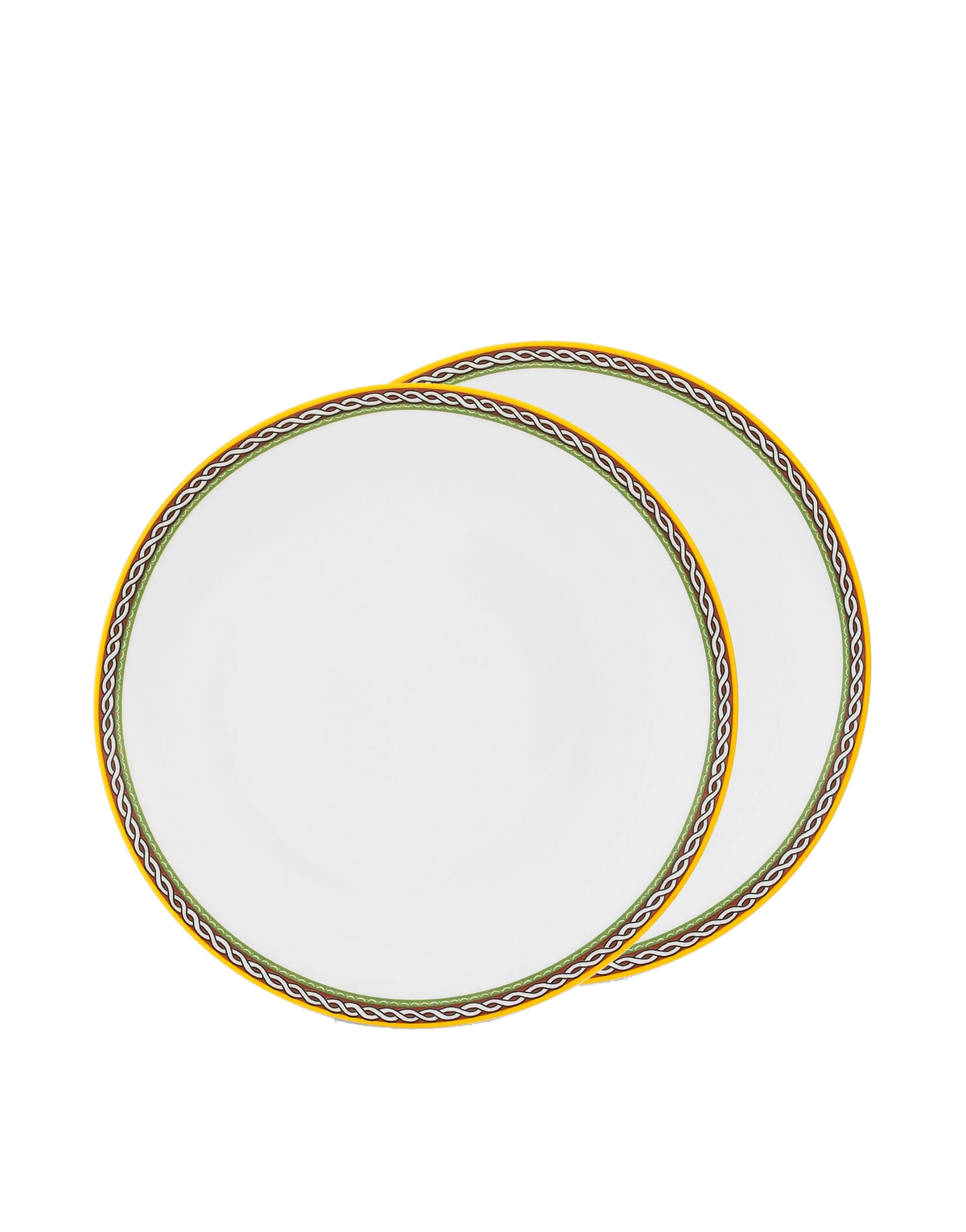 Dolce&Gabbana Casa Carretto Siciliano Set of 2 Porcelain Dinner Plates - 26 cm