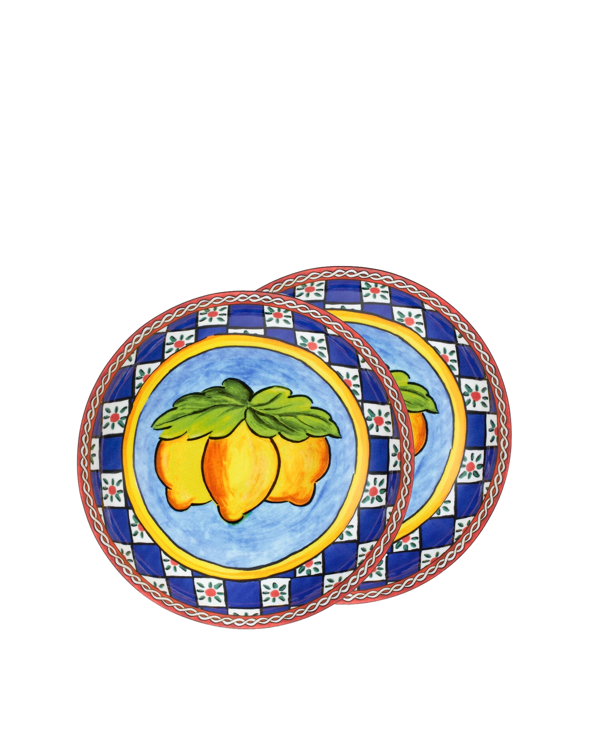 Dolce&Gabbana Casa Carretto Siciliano Set of 2 Porcelain Soup Plates - 20 cm