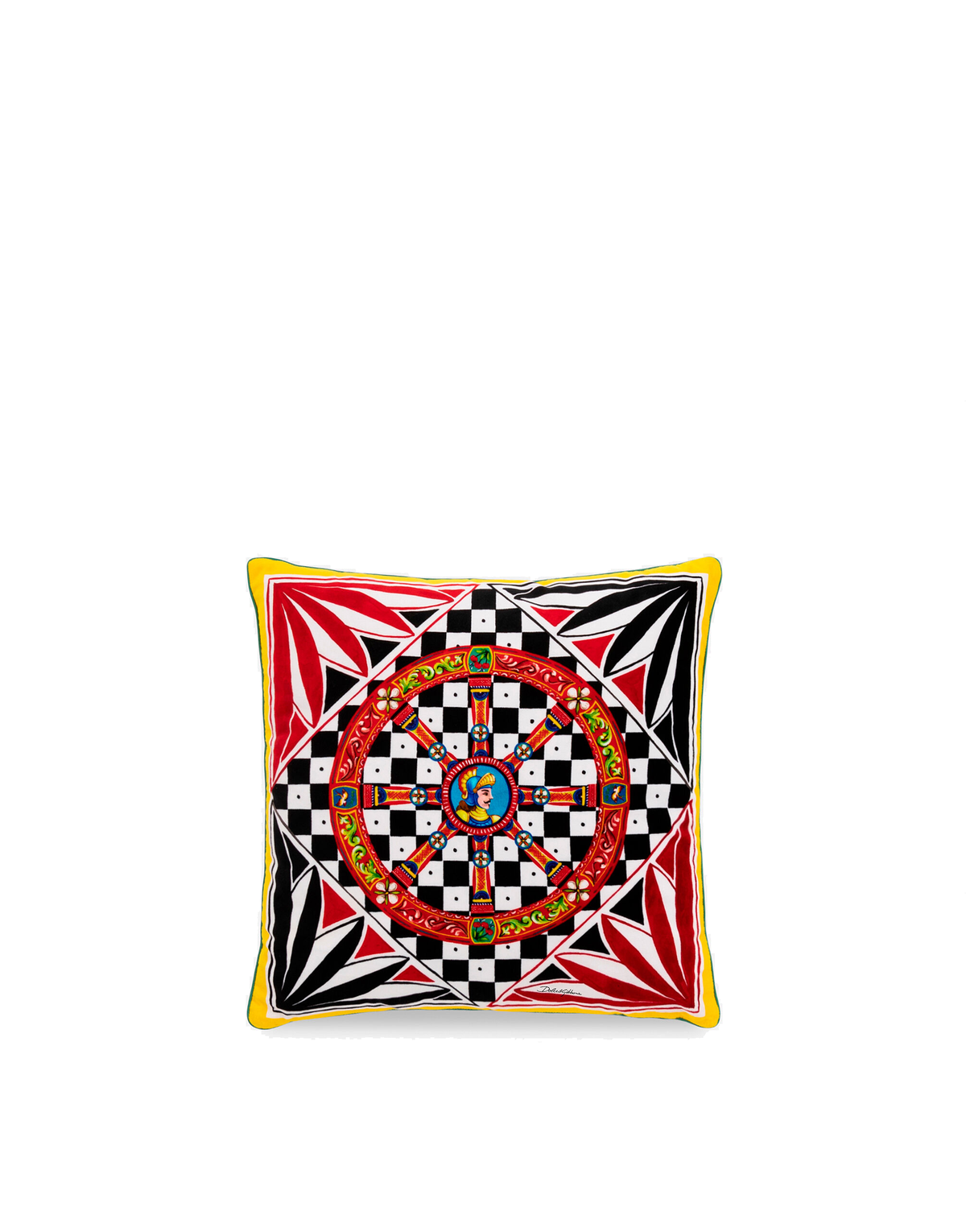 Dolce&Gabbana Casa Carretto Siciliano Velvet Cushion - 45 x 45 cm
