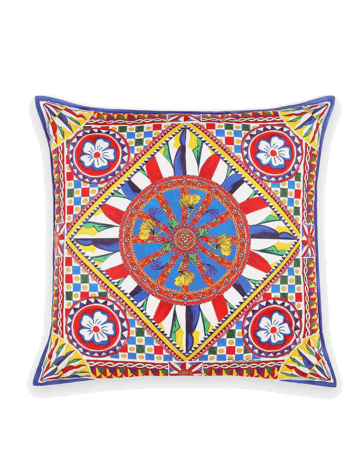 Dolce&Gabbana Casa Carretto Siciliano Canvas Cushion - 75 x 75 cm