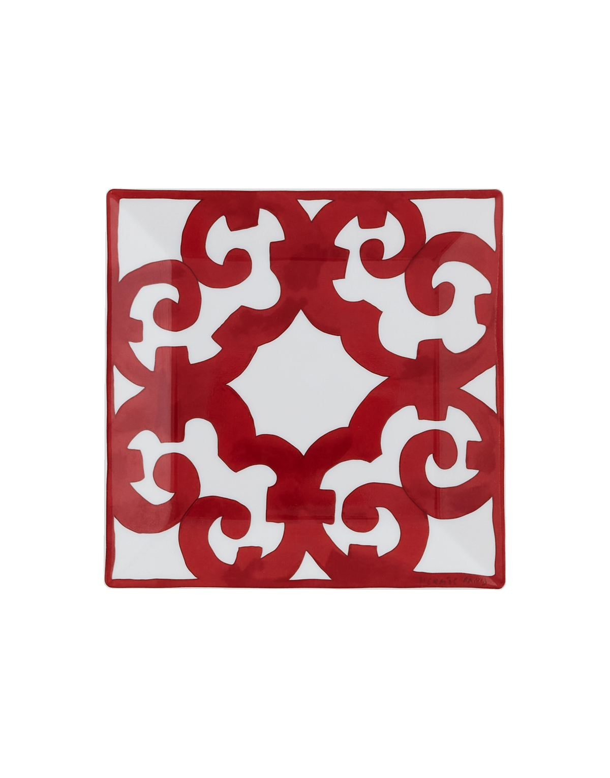Hermès Balcon du Guadalquivir Square plate No.3 — 15 x 15 cm