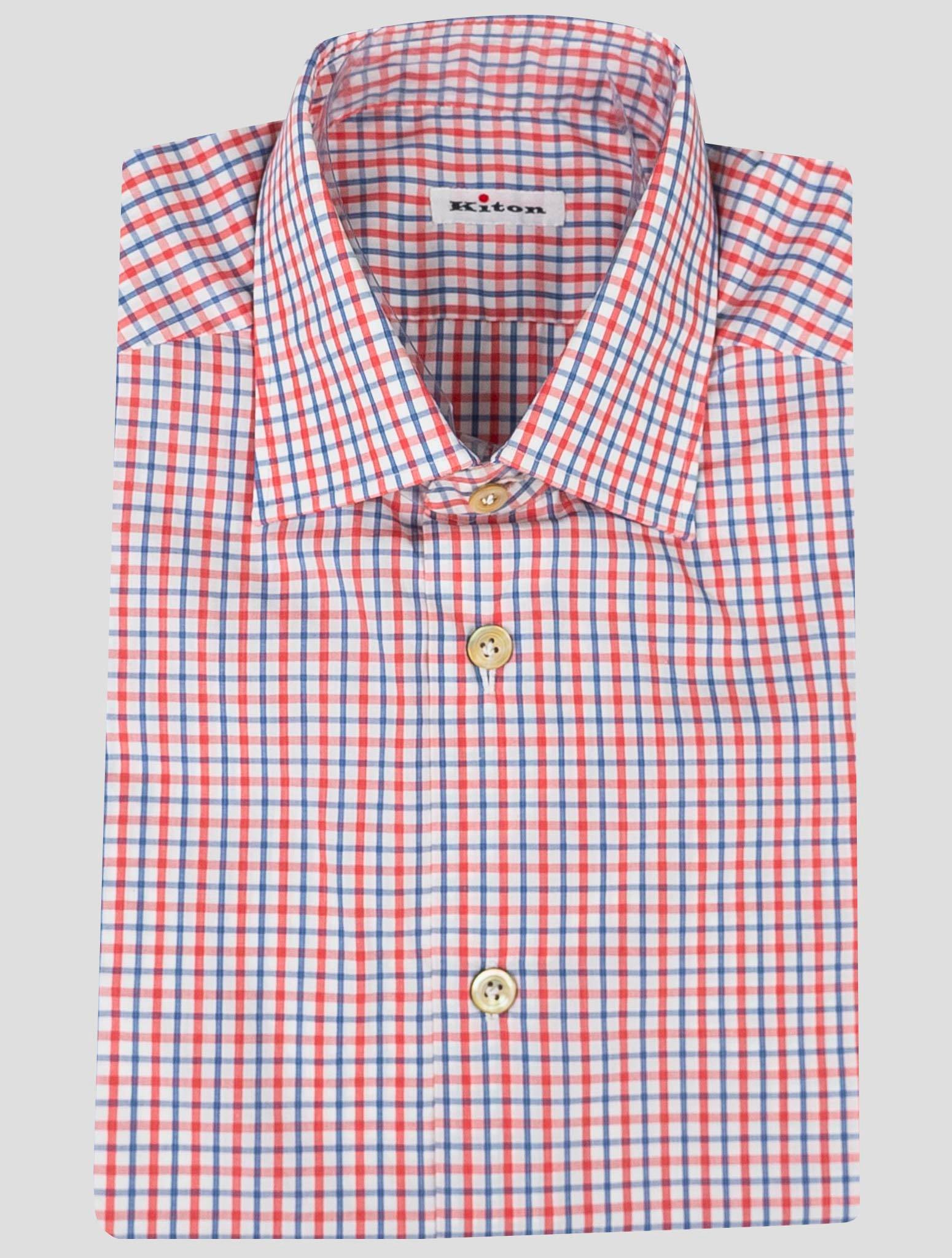 Kiton Multicolor Cotton Shirt Short Sleeve - view 4