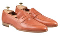 Kiton Orange Leather Loafers