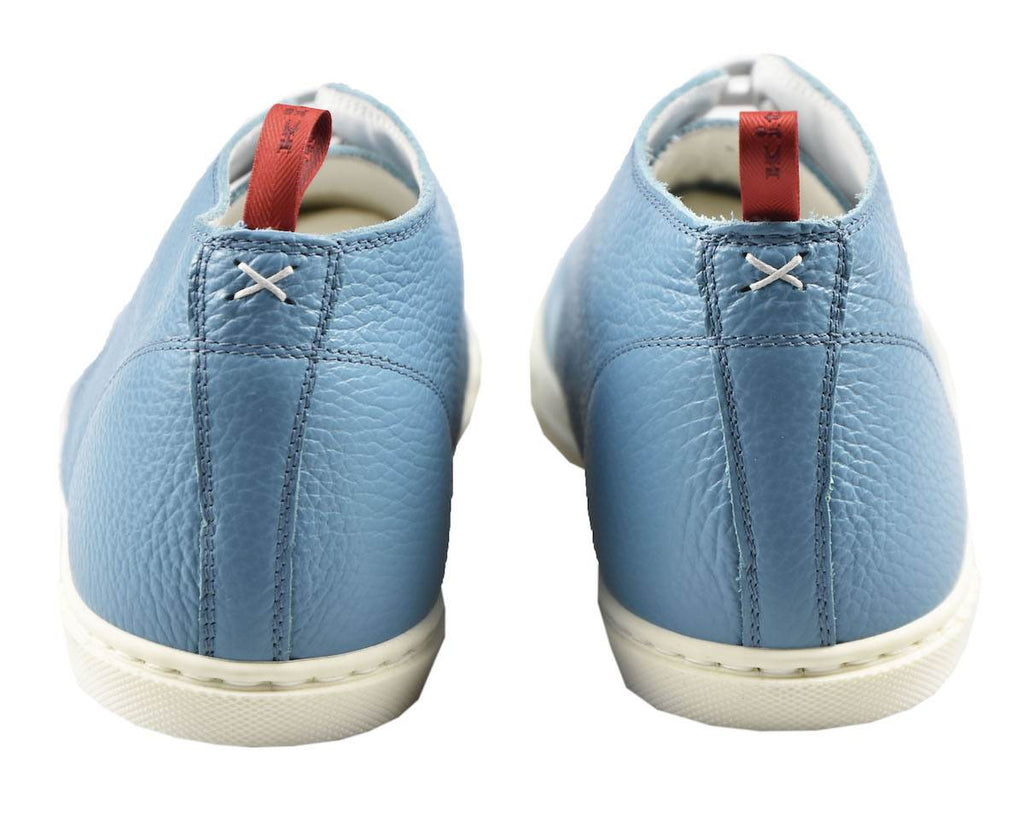 Kiton Light Blue Leather Sneakers