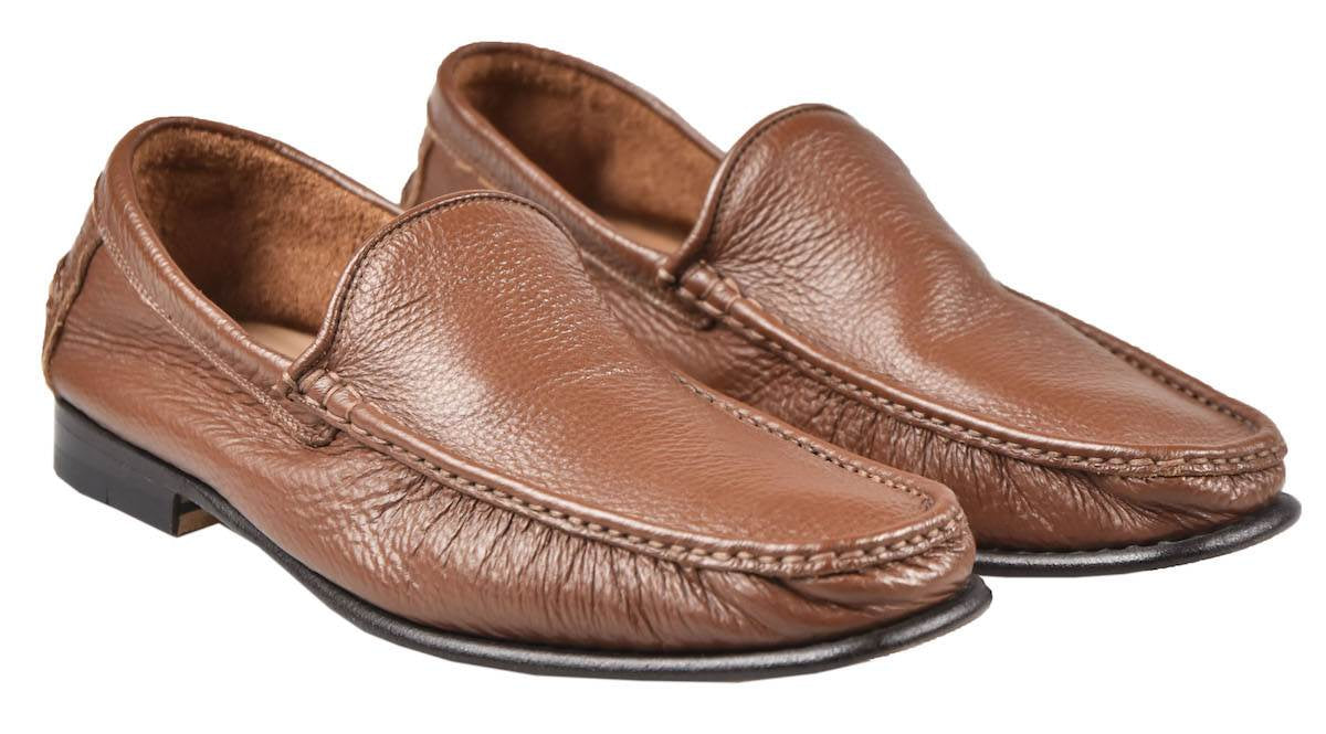 Kiton Brown Calfskin Loafers 19O131