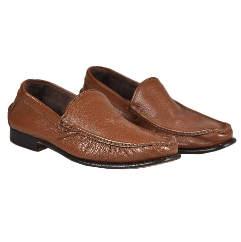 Kiton Brown Calfskin Loafers 19O131A