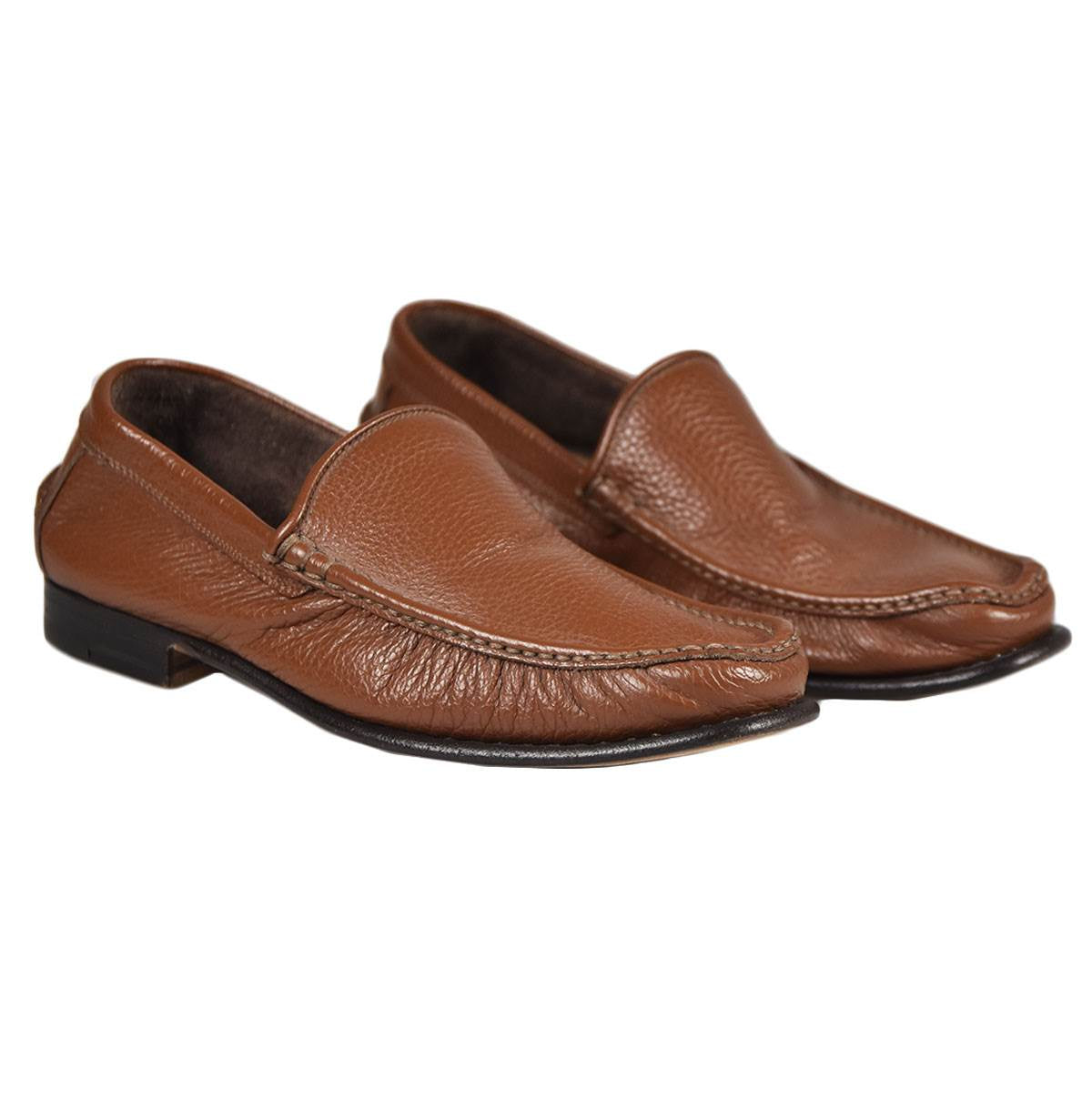 Kiton Brown Calfskin Loafers 19O131A