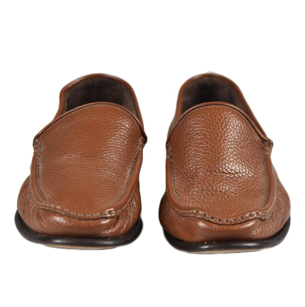 Kiton Brown Calfskin Loafers 19O131A