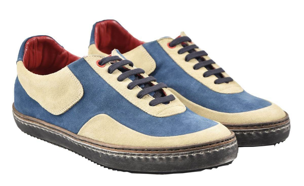 Kiton Multicolor Leather Sneakers 19O137