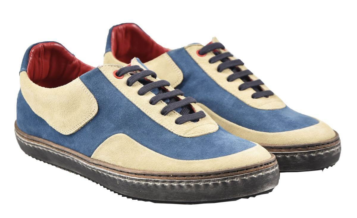 Kiton Multicolor Leather Sneakers 19O137