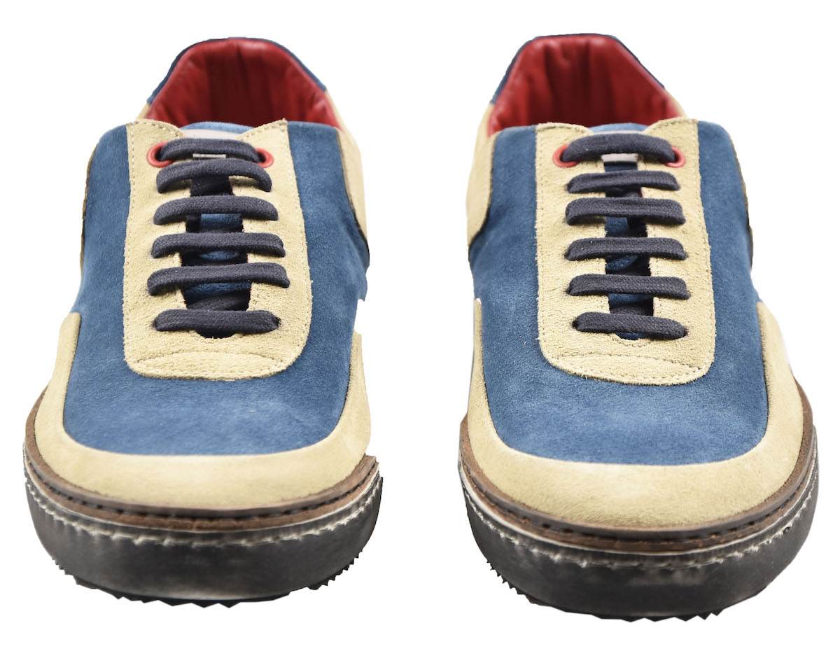 Kiton Multicolor Leather Sneakers 19O137