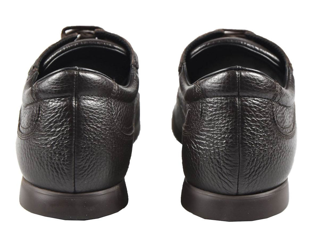 Kiton Brown Leather Sneakers