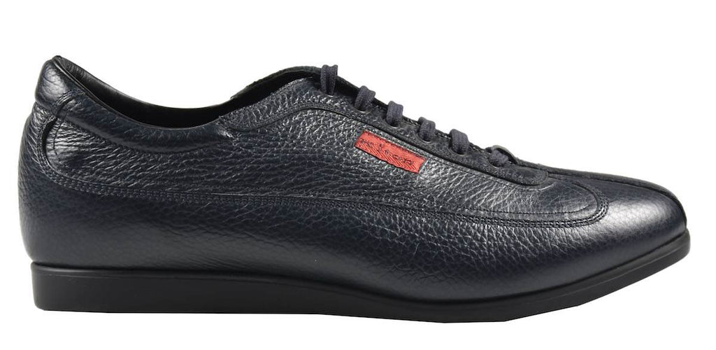 Kiton Blue Leather Sneakers
