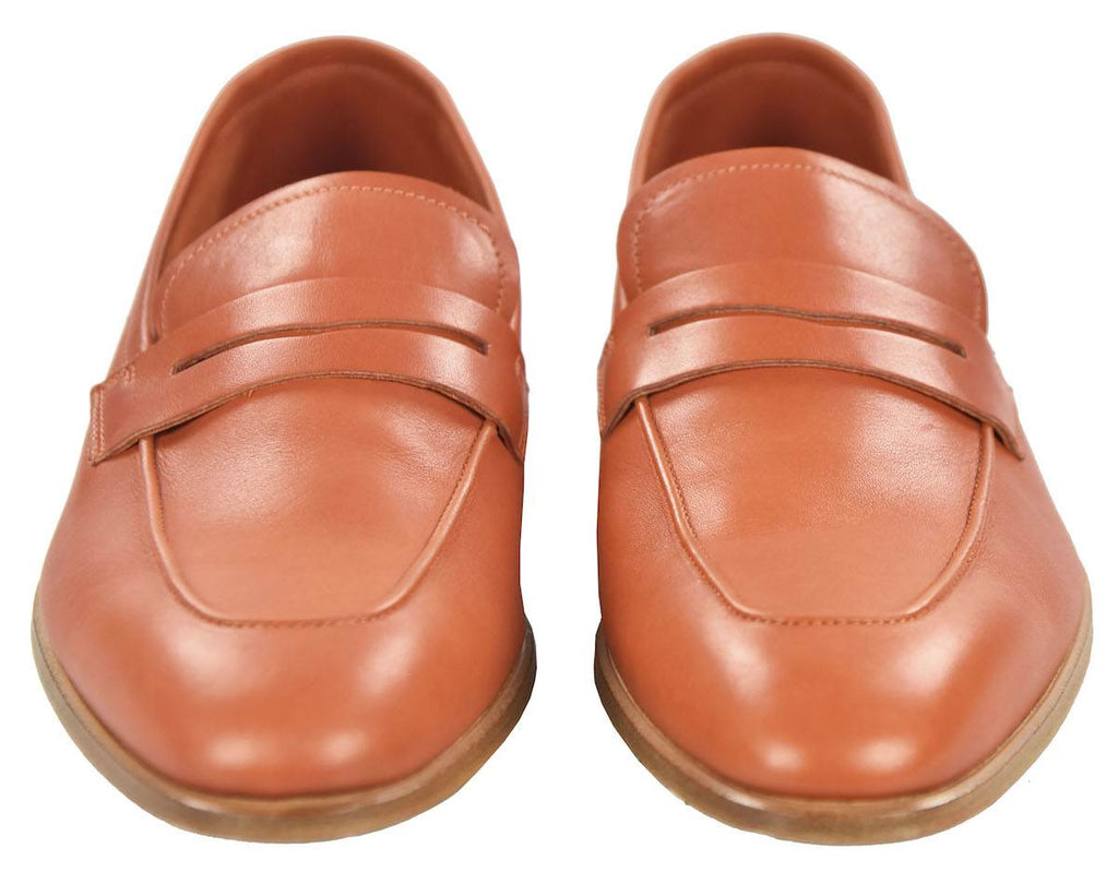 Kiton Orange Leather Shoes