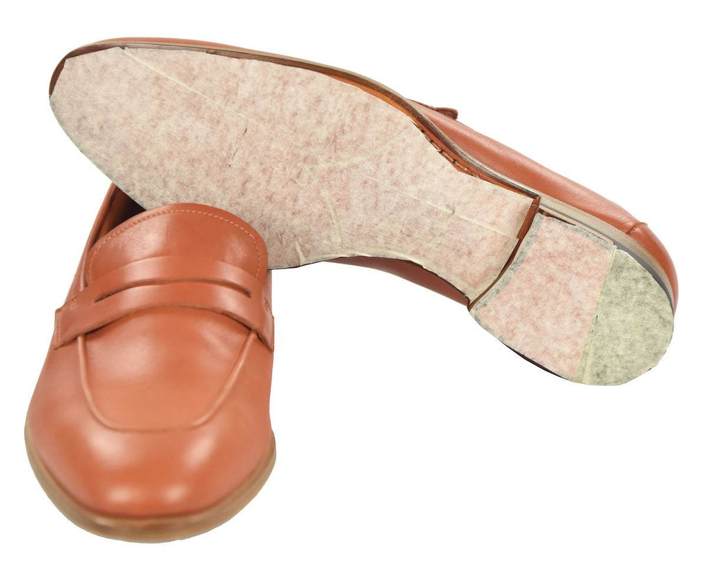 Kiton Orange Leather Shoes