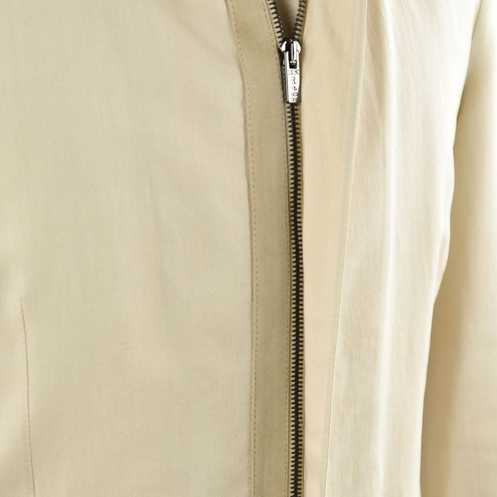Kiton Beige Cotton Silk Overcoat - view 2