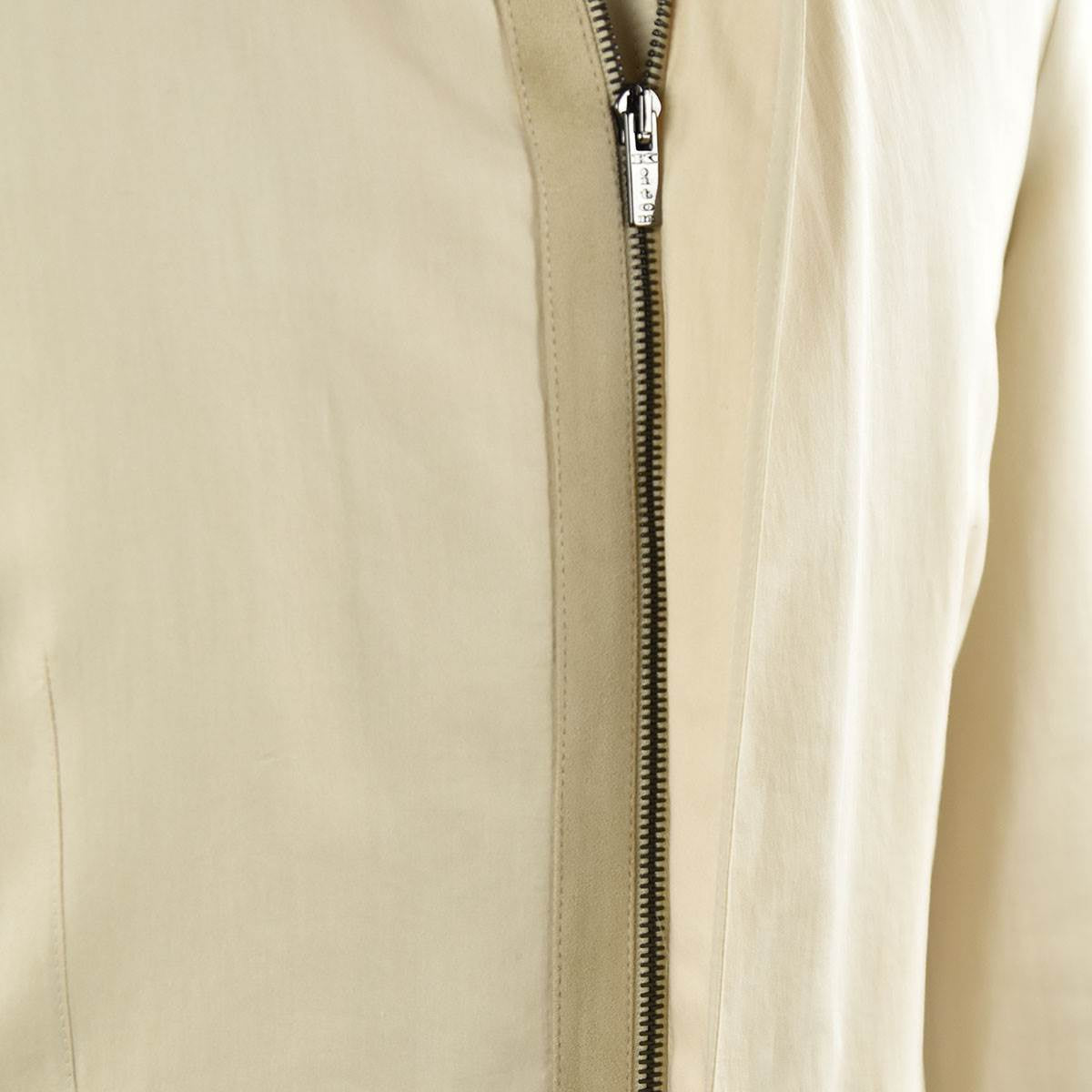 Kiton Beige Cotton Silk Overcoat - view 2