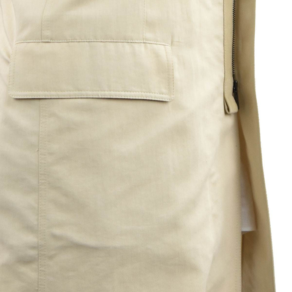 Kiton Beige Cotton Silk Overcoat - view 4