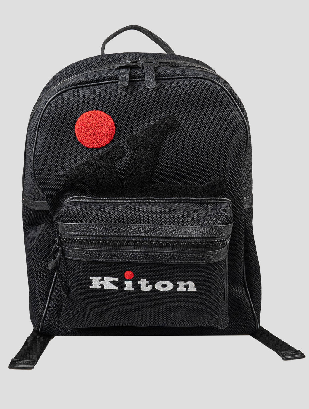 Kiton Black Plaid Backpack