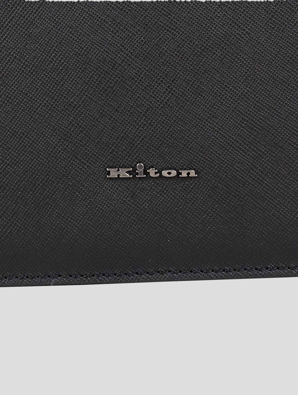 Kiton Black Leather Document Holder (031) 3