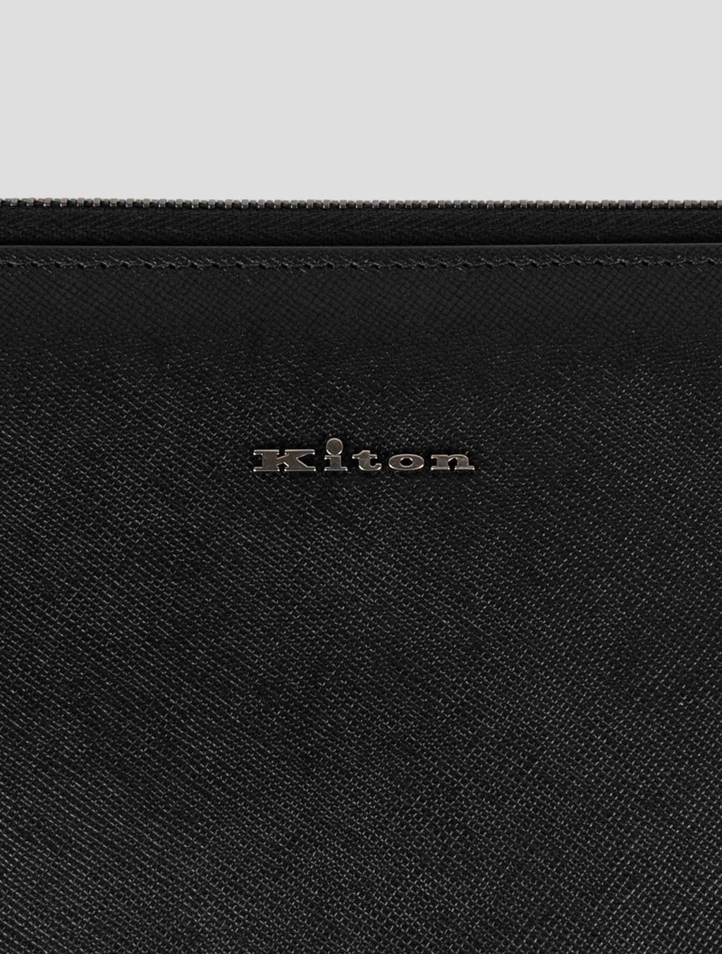 Kiton Black Leather Document Holder (050) 5