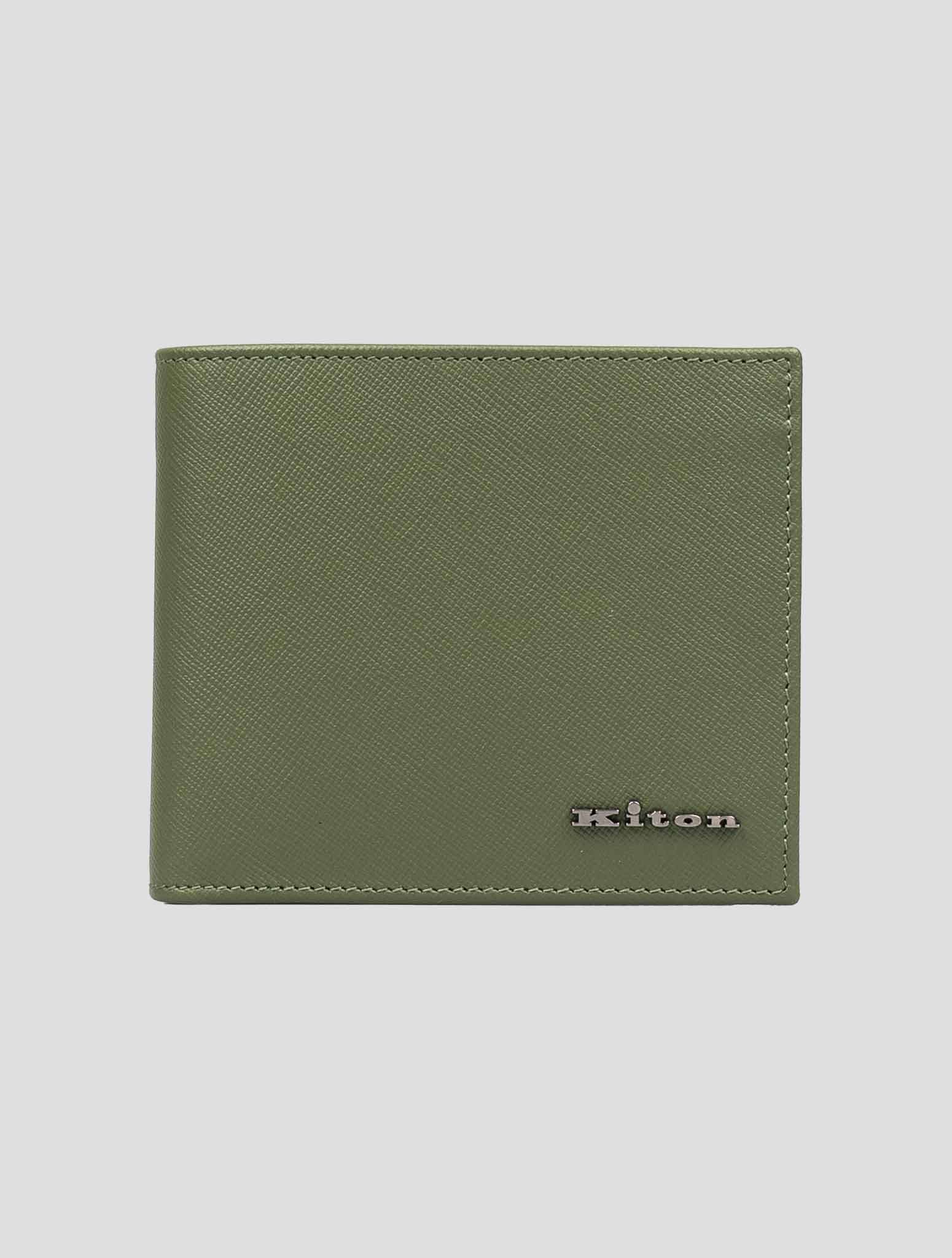 Kiton Green Leather Wallet
