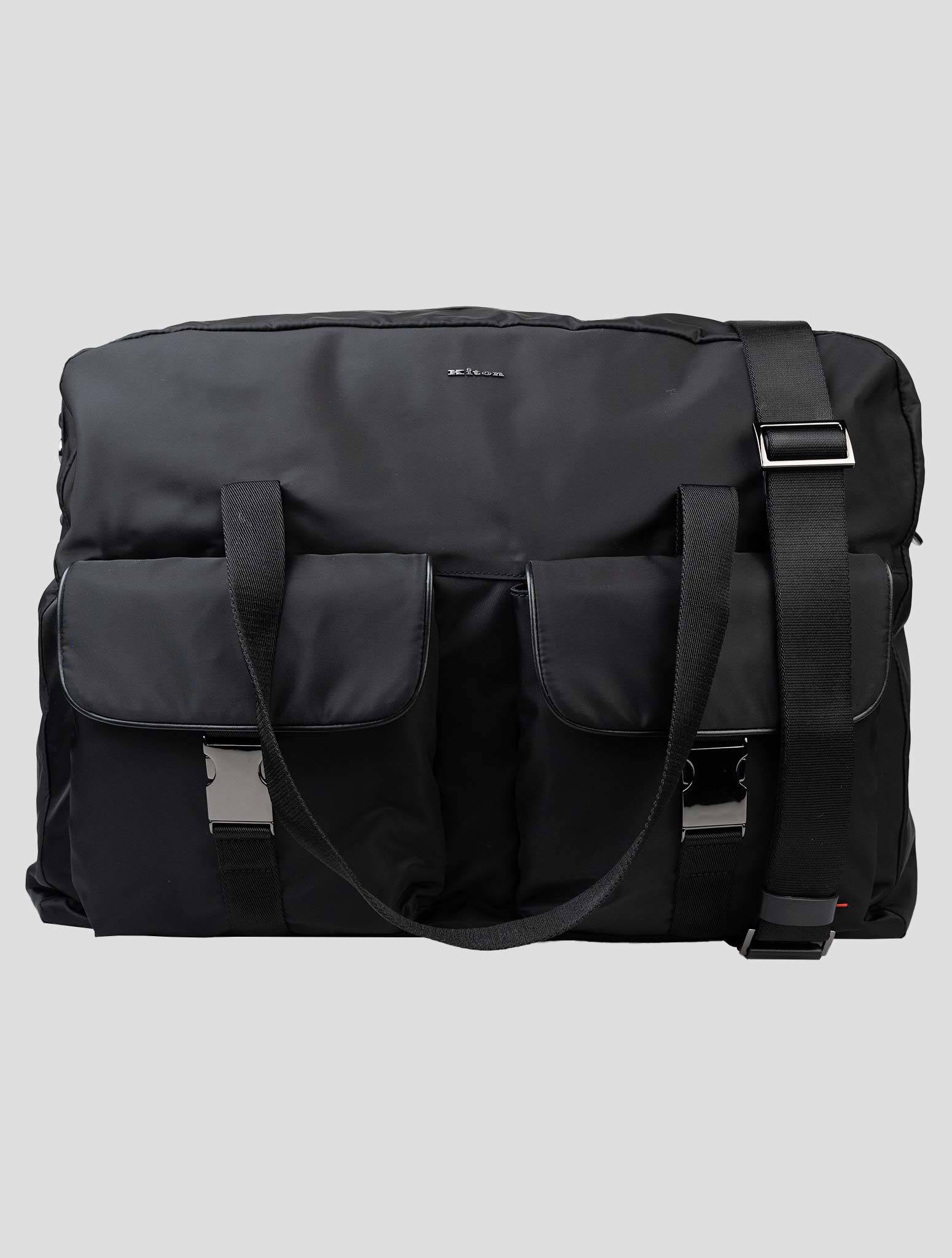 Kiton Black Paisley Patchwork Travelbag