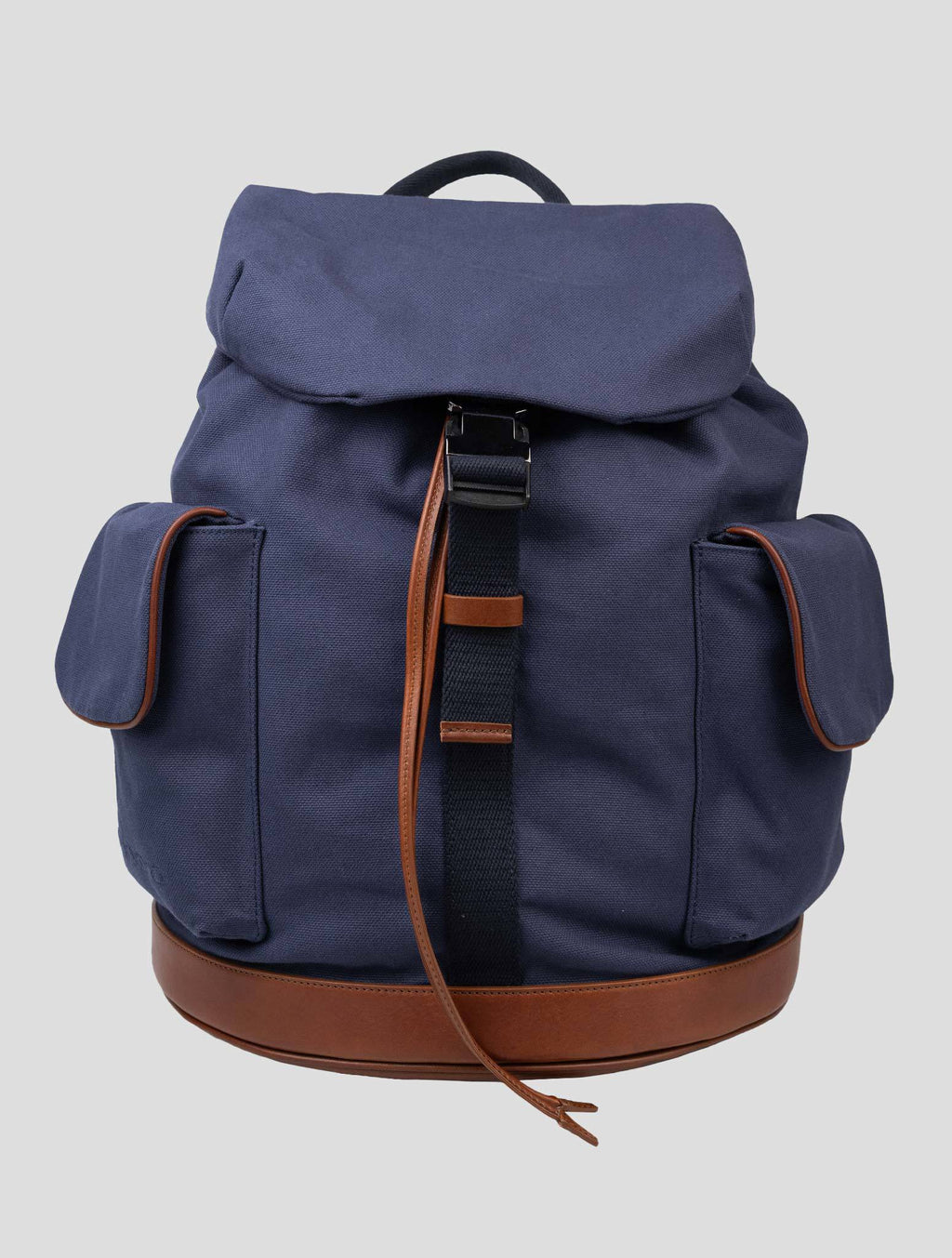 Kiton Blue Cotton Backpack