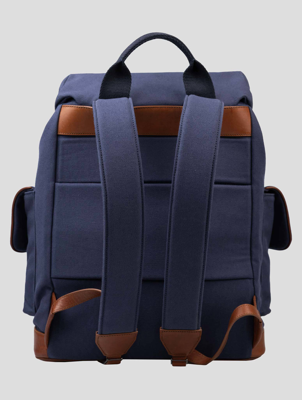 Kiton Blue Cotton Backpack 3