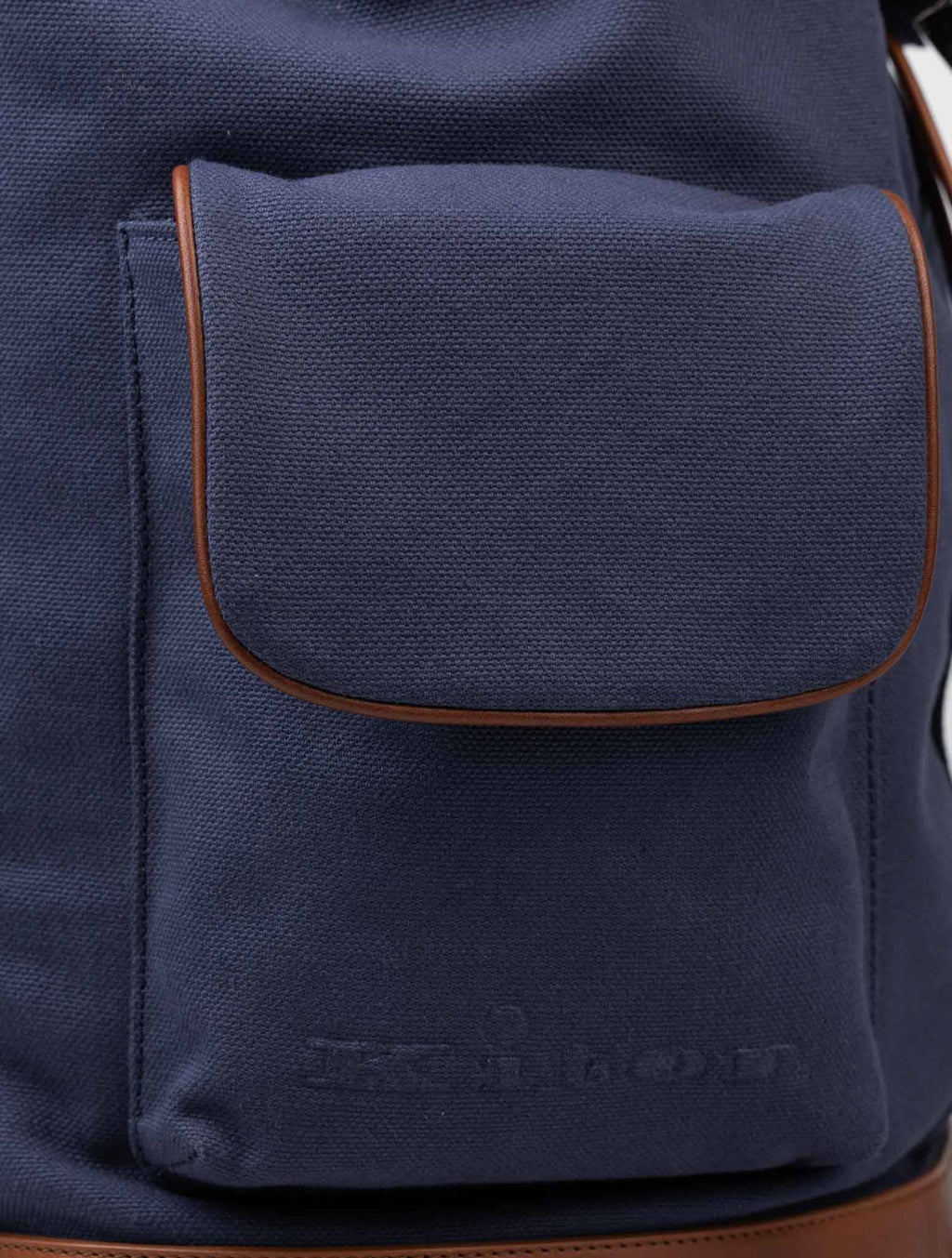 Kiton Blue Cotton Backpack 5