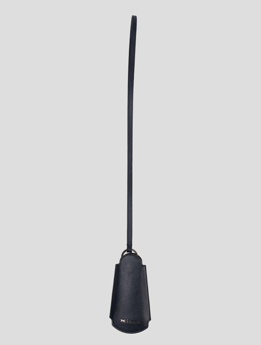 Kiton Dark Blue Leather Keychain (048)