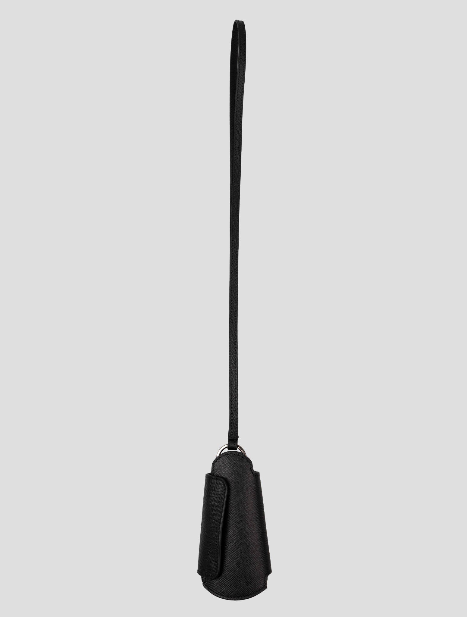 Kiton Black Leather Keychain (048) 2