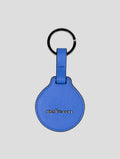 Kiton Light Blue Leather Keychain