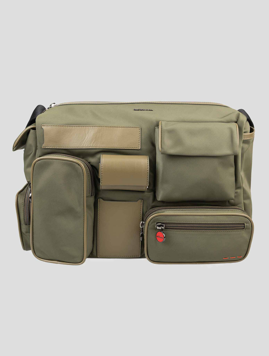 Kiton Green Paisley Patchwork Bag Multitasking