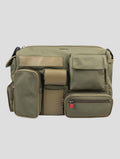Kiton Green Paisley Patchwork Bag Multitasking