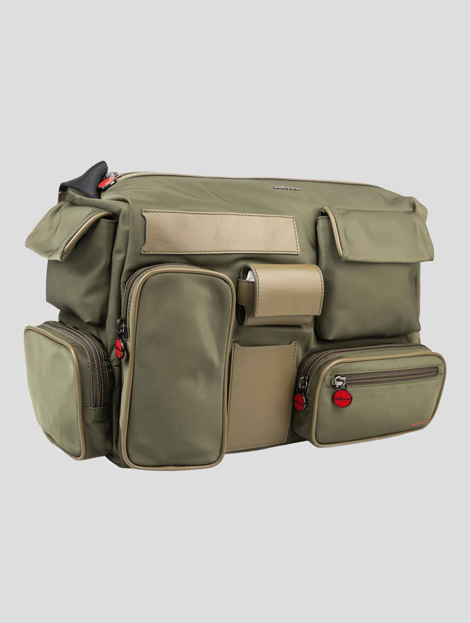 Kiton Green Paisley Patchwork Bag Multitasking 2