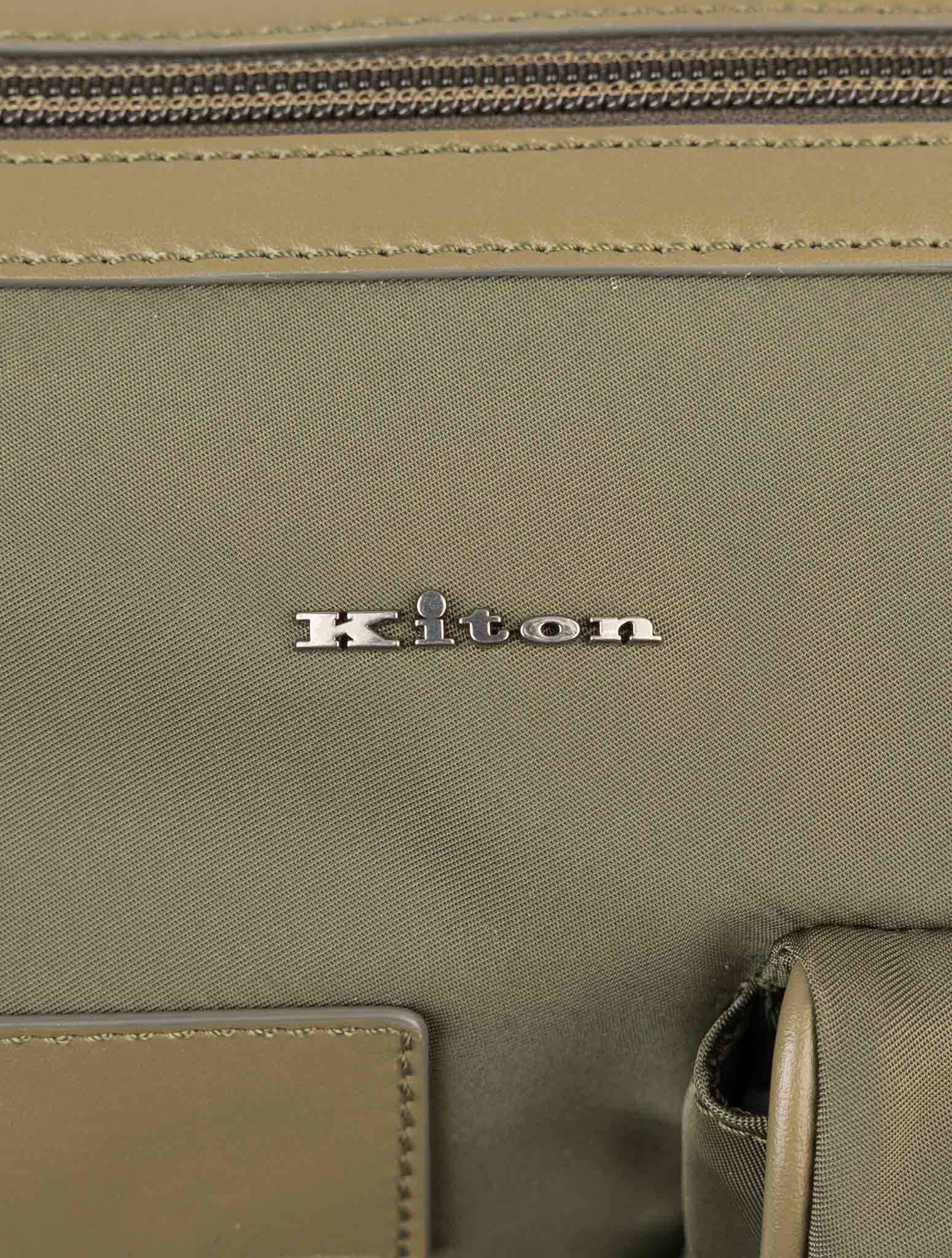 Kiton Green Paisley Patchwork Bag Multitasking 5