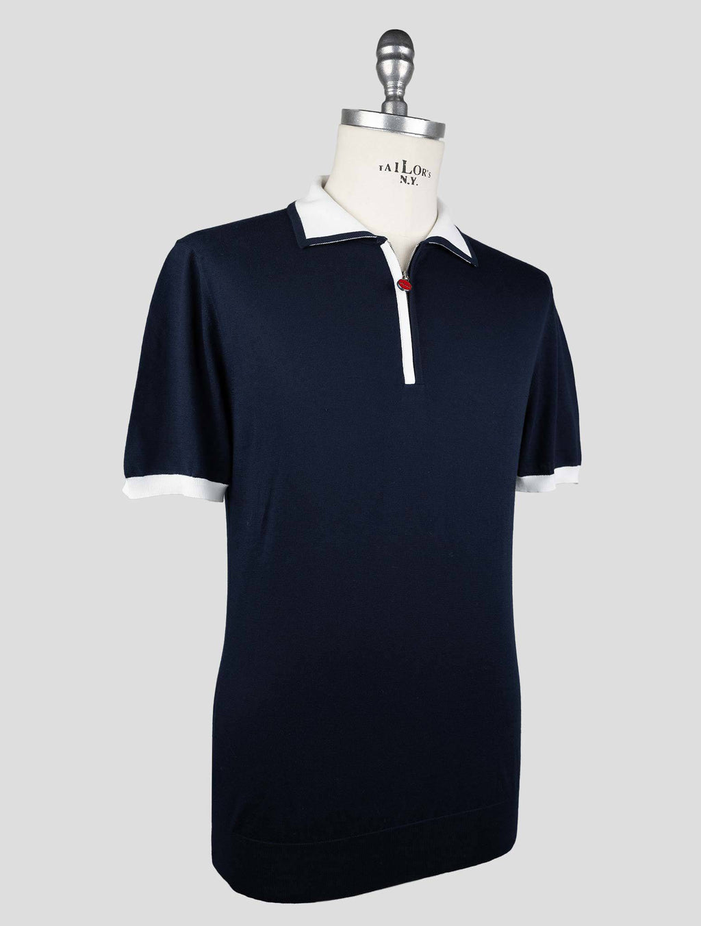 Kiton Dark  Blue  Cotton  Polo - view 2