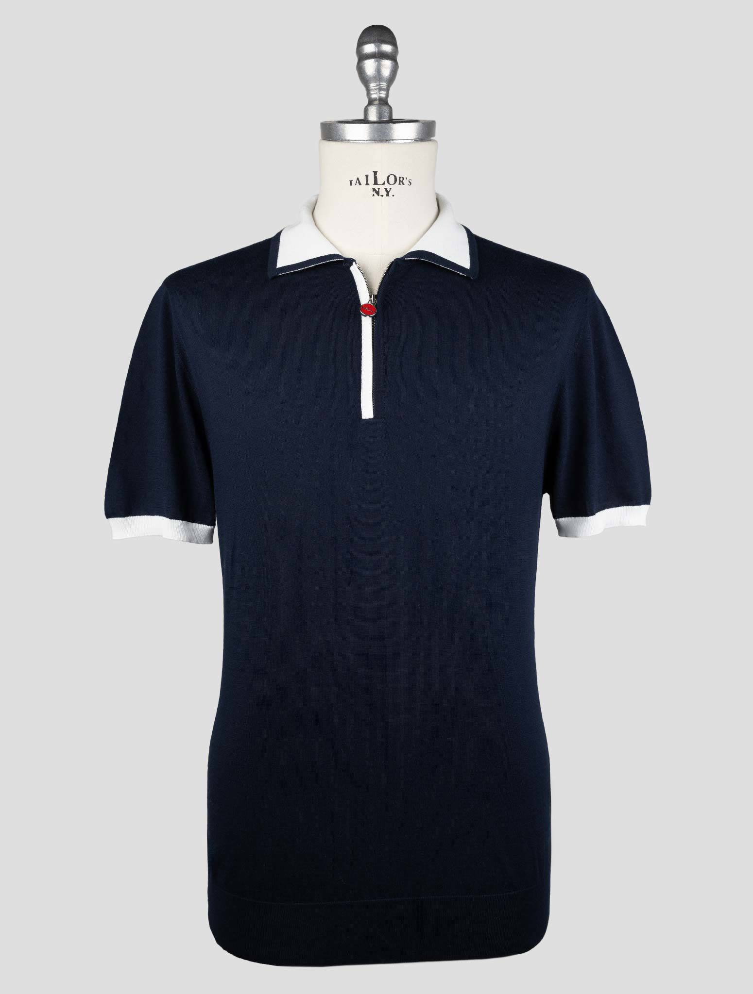 Kiton Dark  Blue  Cotton  Polo - view 4
