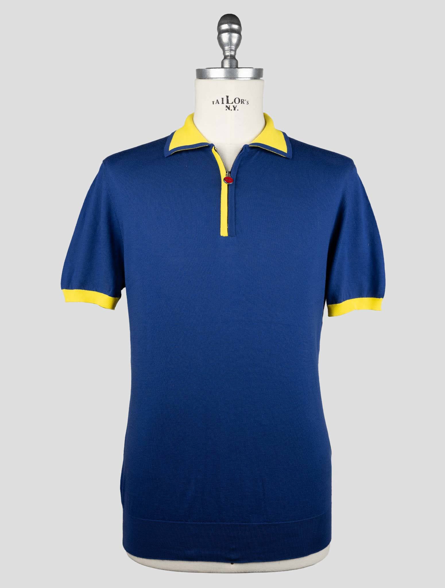 Kiton Blue  Cotton  Polo