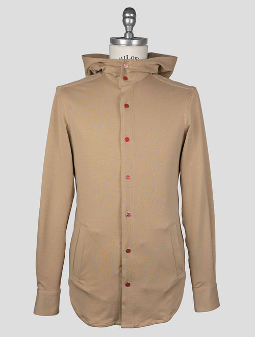 Kiton Beige Cotton Elasticated Shirt