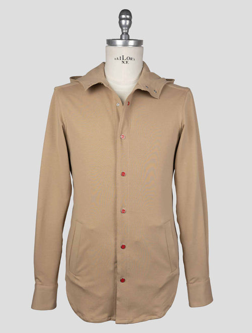 Kiton Beige Cotton Elasticated Shirt — view 2