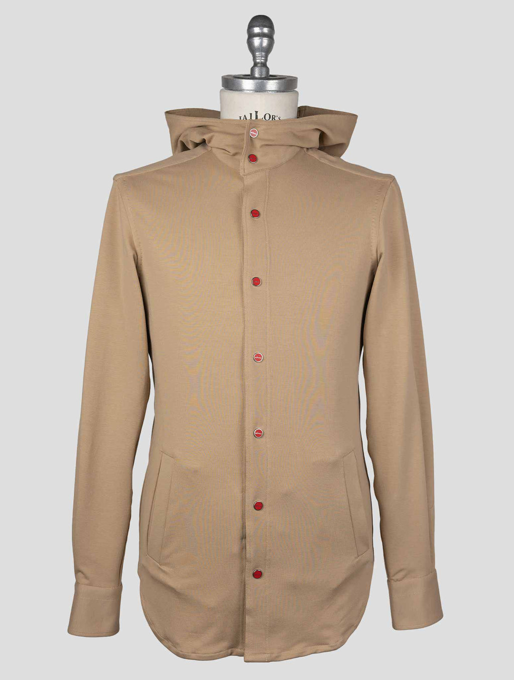 Kiton Beige Cotton Elasticated Shirt — view 6