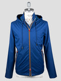 Kiton Blue Plaid Coat