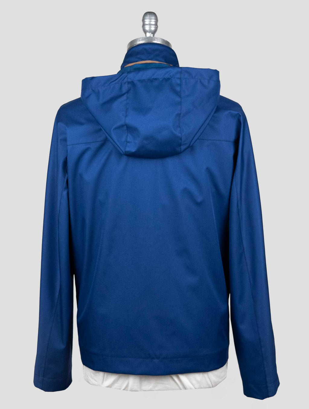 Kiton Blue Plaid Coat — view 7