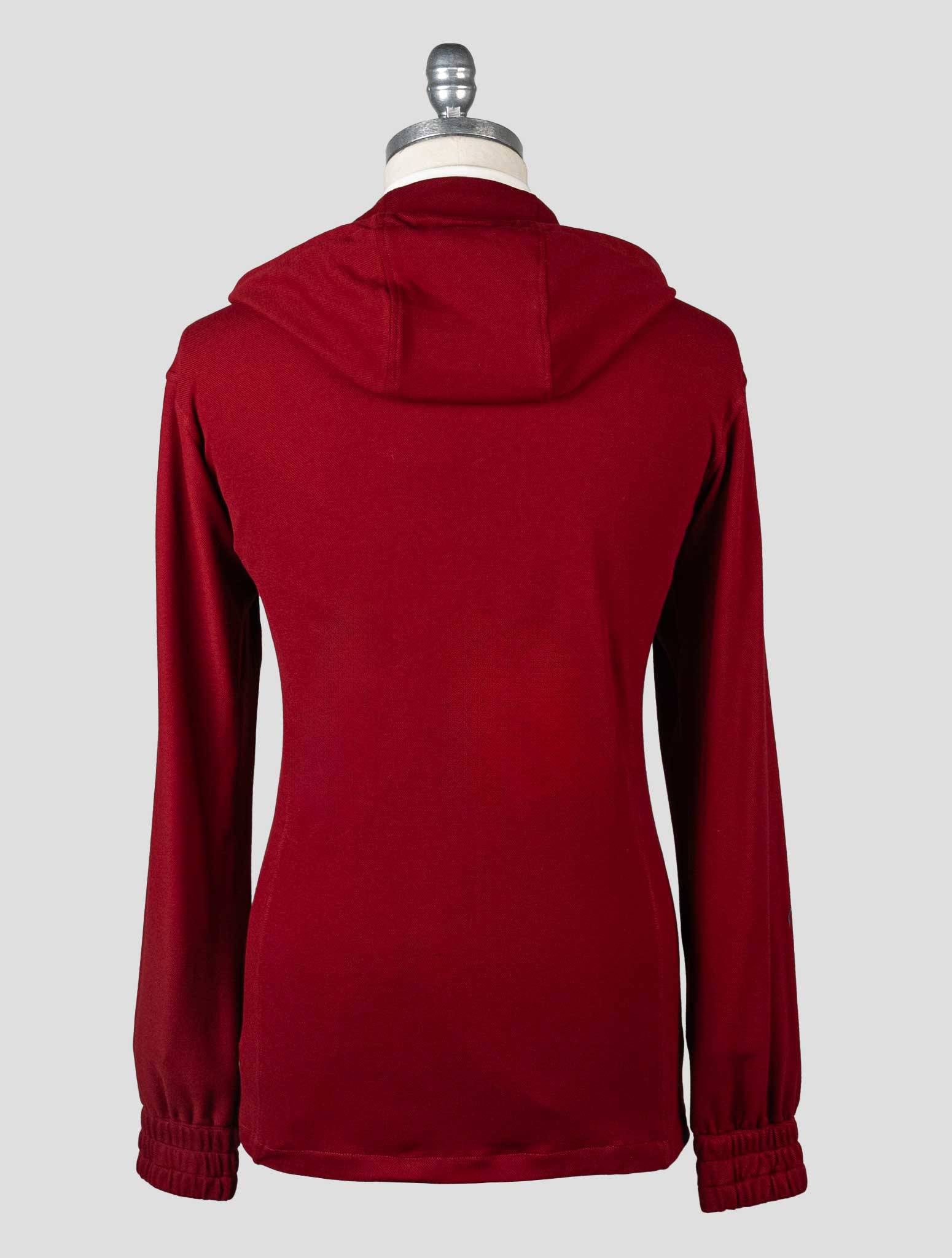 Kiton Red Cotton Tracksuit Short Pants - view 4