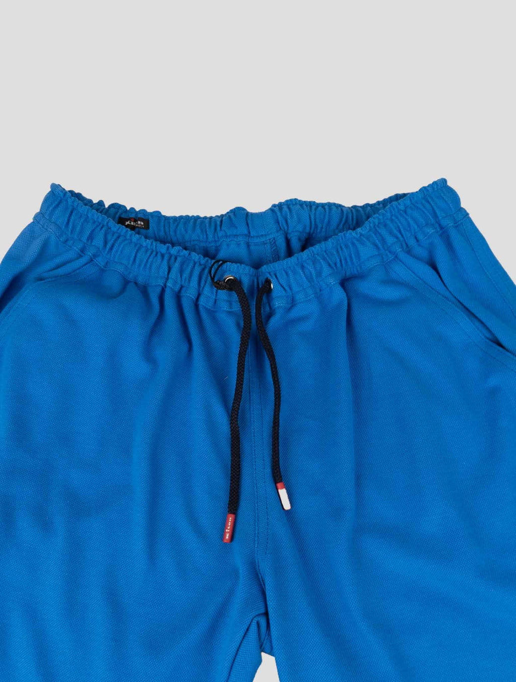 Kiton Blue Cotton Tracksuit Short Pants - view 3